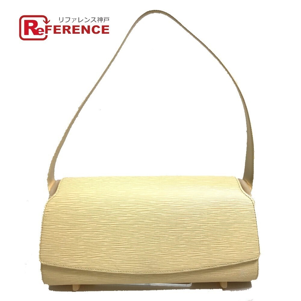 LOUIS VUITTON Epi Nocturne Shoulder Bag Leather Vanille Yellow